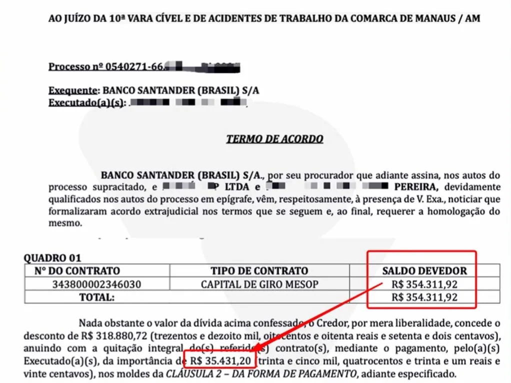 Comprovante — Santander